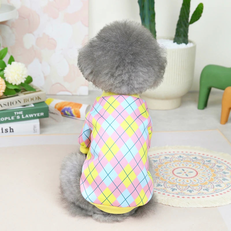 Neon Diamond Plaid Sweatshirt