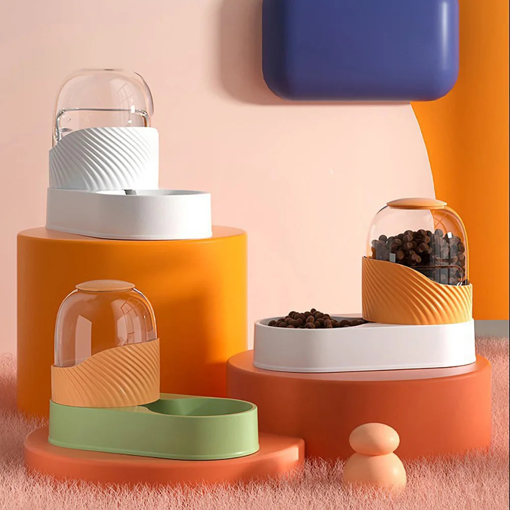 Pastel Automatic Pet Feeder & Water Dispenser