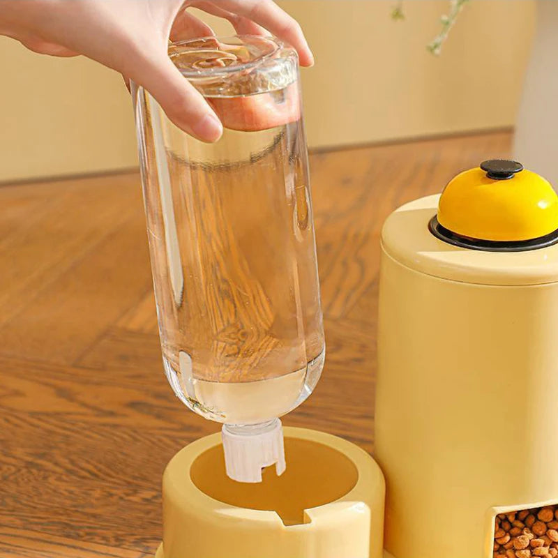 Automatic Food & Water Dispenser With Bell