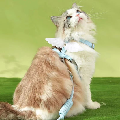 Angel Wing Cat Harness & Leash Set