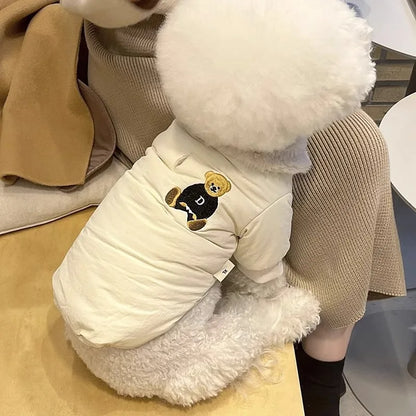 Embroidered Bear Waterproof Jacket