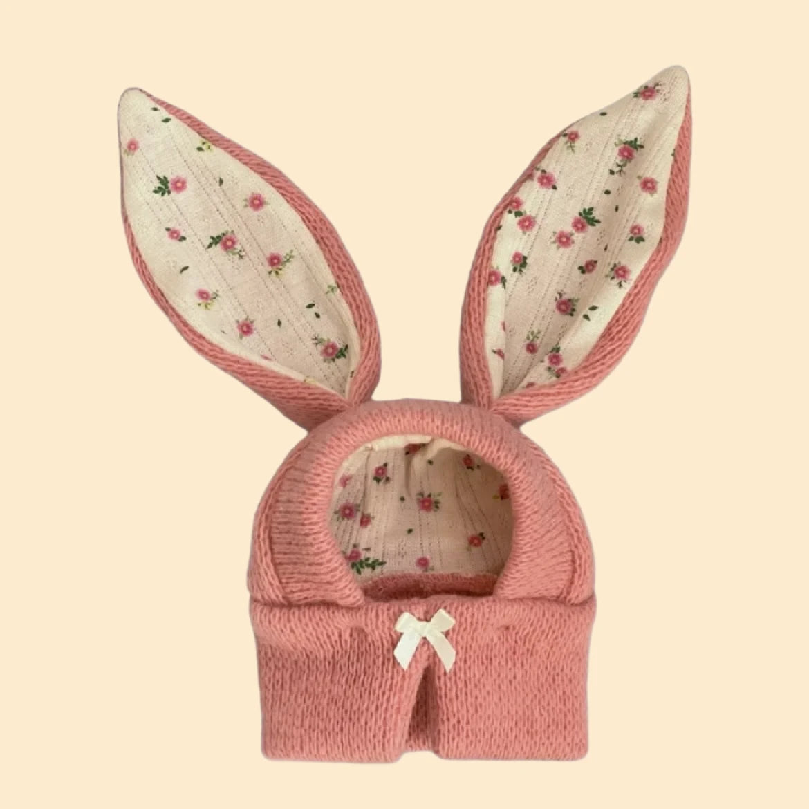 Knitted Rabbit Ears Beanie