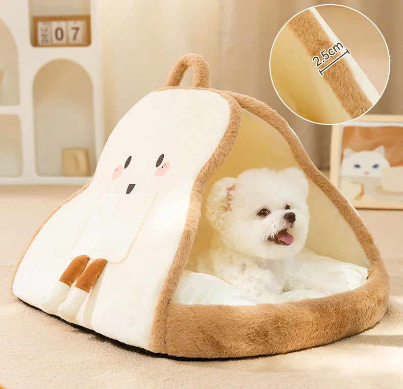 Non Slip Cozy Toast Bed