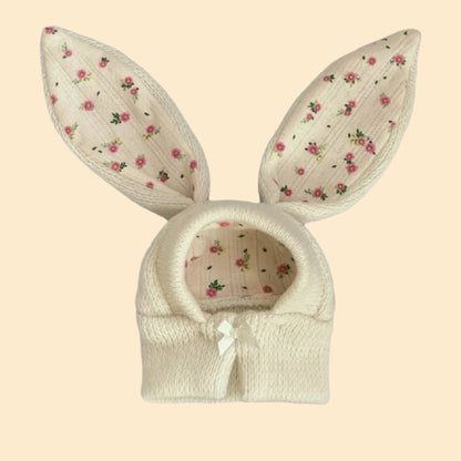 Knitted Rabbit Ears Beanie