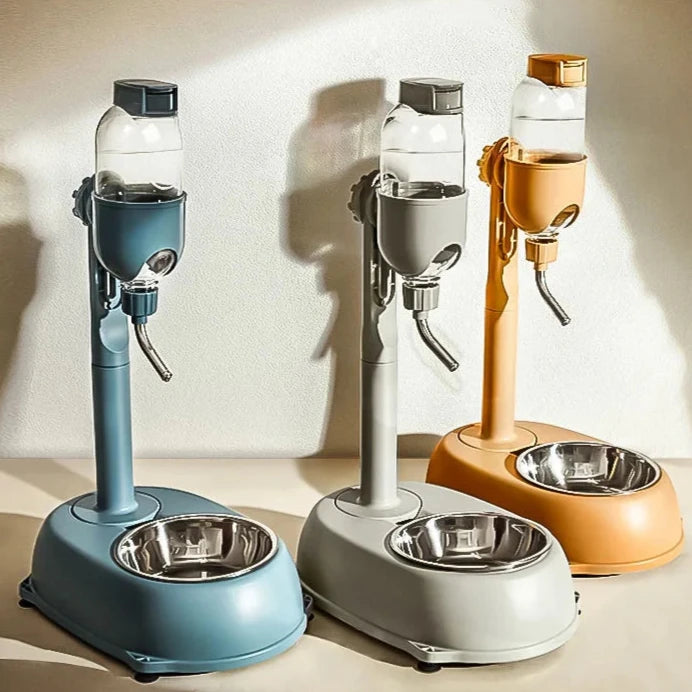 Modern & Sleek Automatic Anti-tip Pet Dispenser with Adjustable Height